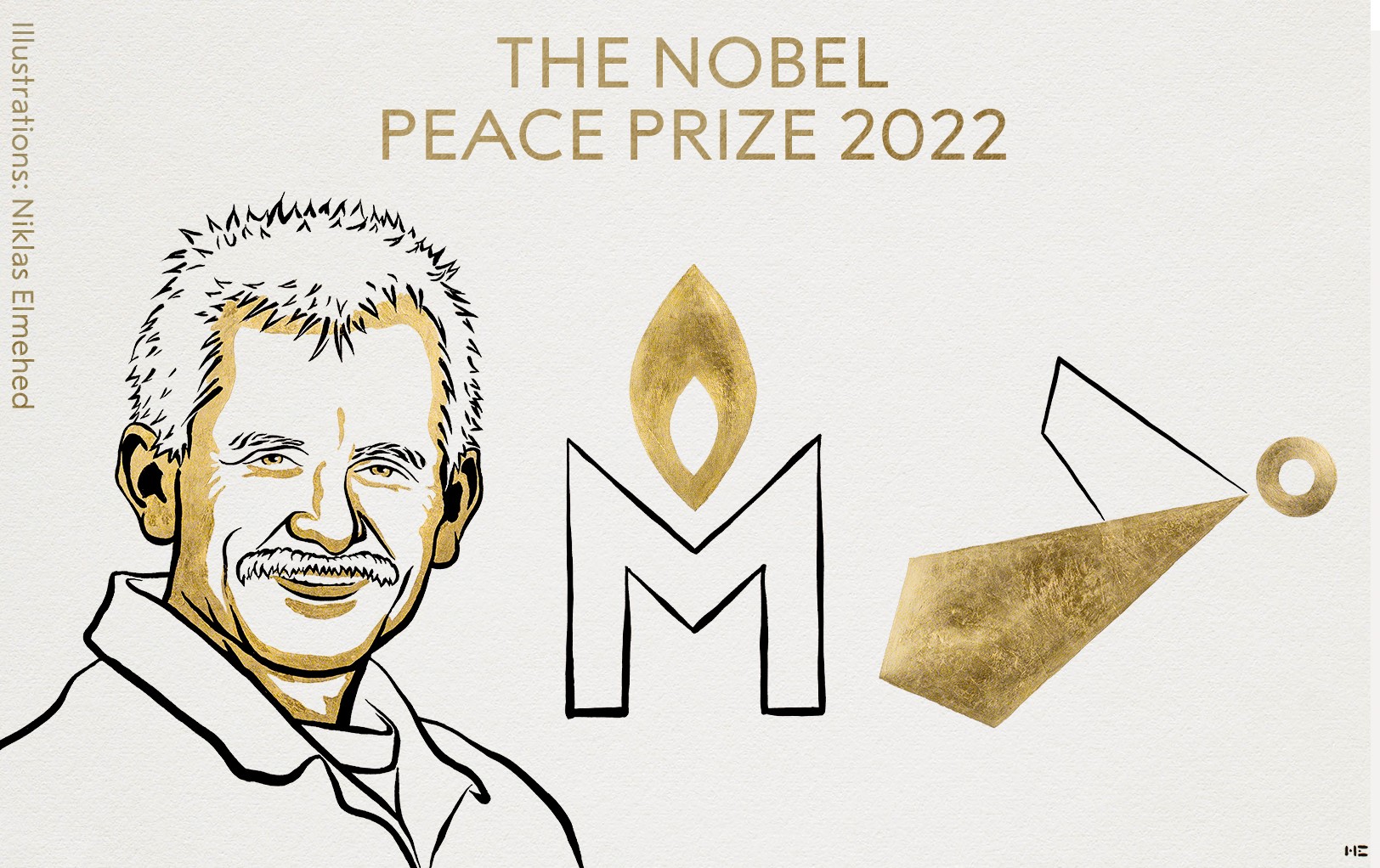 Representatives of the three initiatives awarded the Nobel Peace Prize 2022 visit Barcelona and Madrid