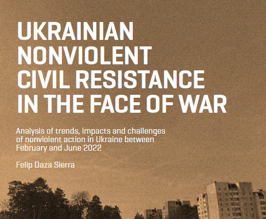 An ICIP and Novact report documents 235 experiences of nonviolent resistance in Ukraine