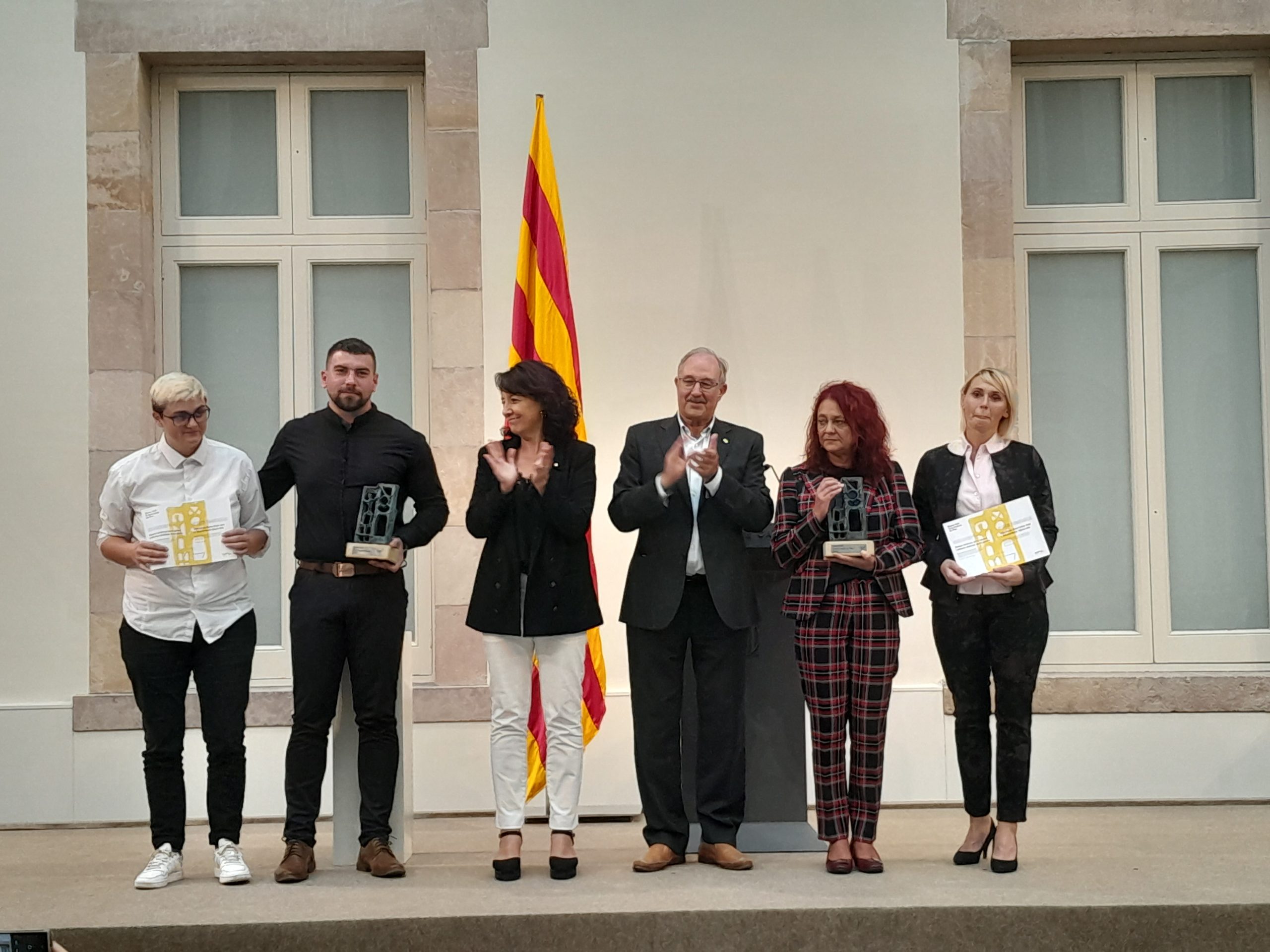 Survivors of sexual violence during the Bosnian War presented with the ICIP Peace in Progress 2023 Award at a ceremony in Parliament