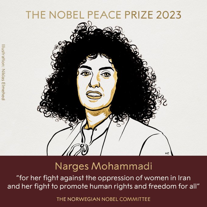 ICIP celebrates the Nobel Peace Prize 2023, which honors the struggle of women for human rights and freedom in Iran